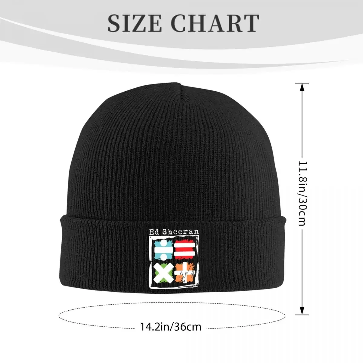 Tour Ed Sheerans Hat Autumn Winter Beanies Warm The Mathematics Cap Mężczyźni Kobiety Akrylowe czapki z dzianiny