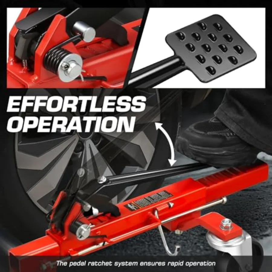 2개 세트 자동차 휠 돌리 잭 세트 기계식 1250 lbs 자동차 스키트 12인치 휠 차량 위치 조정 잭 중량급 롤러 포함