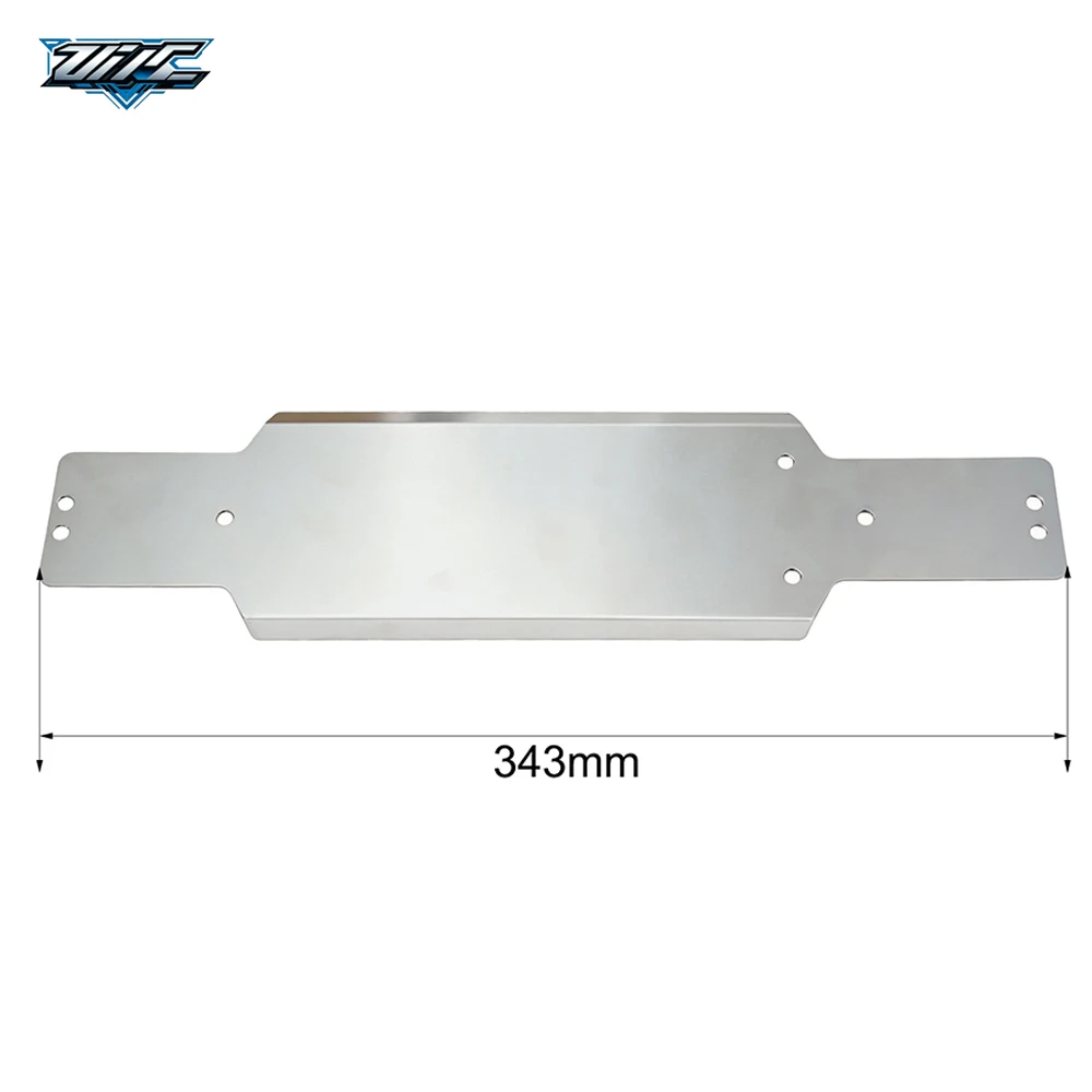 Stainless‑Steel Reinforced Chassis Armor Guard Skid Plate Bottom Cover For 1/10 HOBBYPLUS X Flying Life 3 RC Car Upgrade Parts