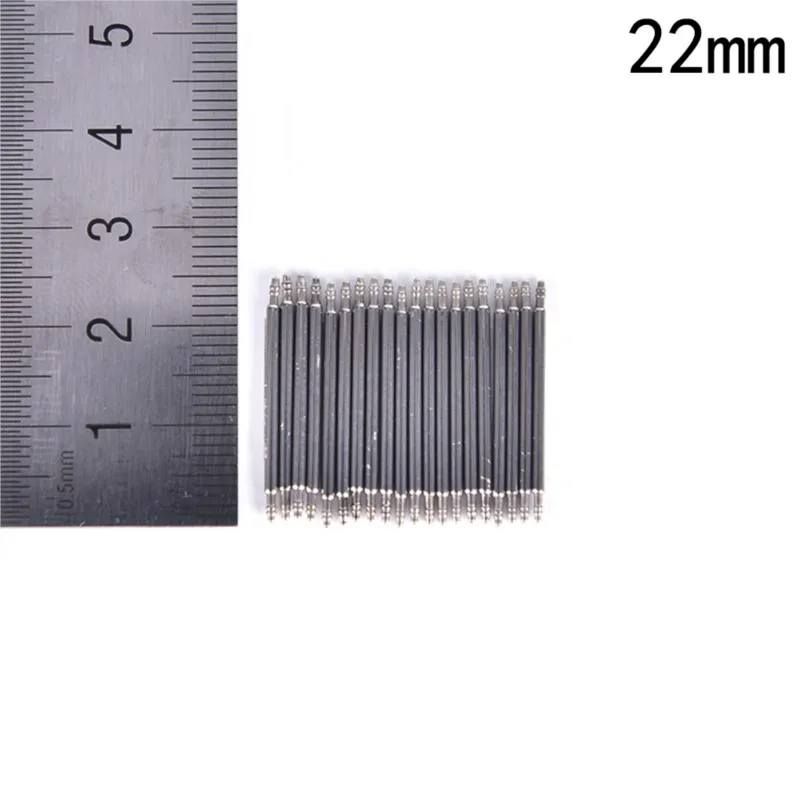 20PCS 8mm 12mm 16mm 18mm 20mm 22mm Stainless Steel Watch Band Spring Bars Strap Link Pins Repair Watchmaker Tools