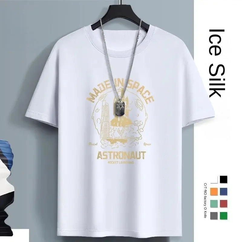 Camiseta de Manga Corta de Seda de Hielo de Secado Rápido, Conjunto de Pareja para Hombre y Mujer, Nueva Moda 2026, Top Deportivo para Correr y Hacer Ejercicio en Verano