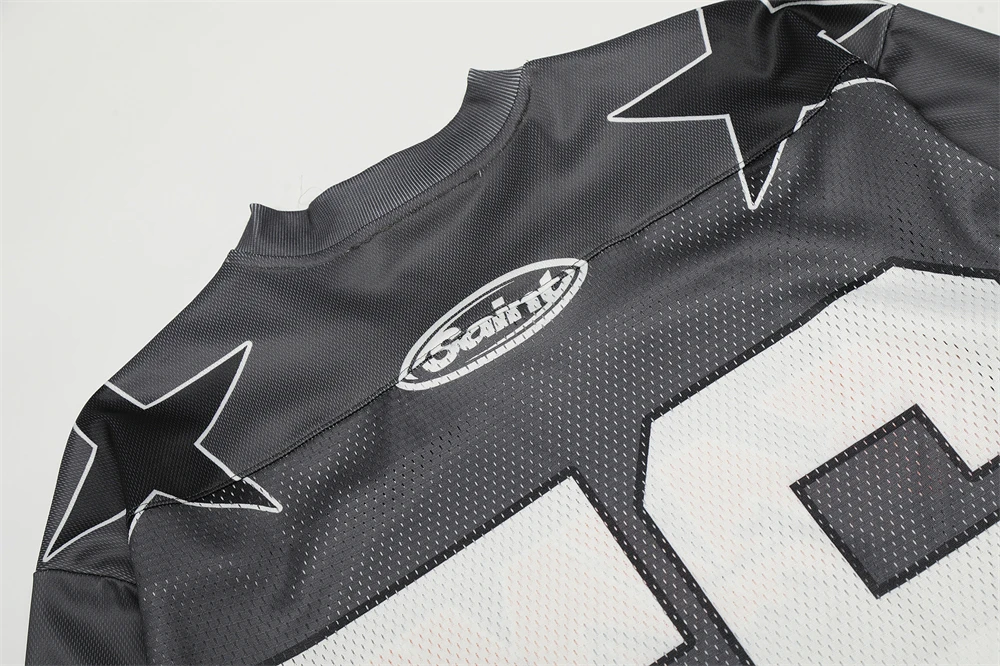 شبكة سانت طويلة الأكمام خمر البني عدد 56 تي شيرت الرجال النساء بلايز تي شيرت #4