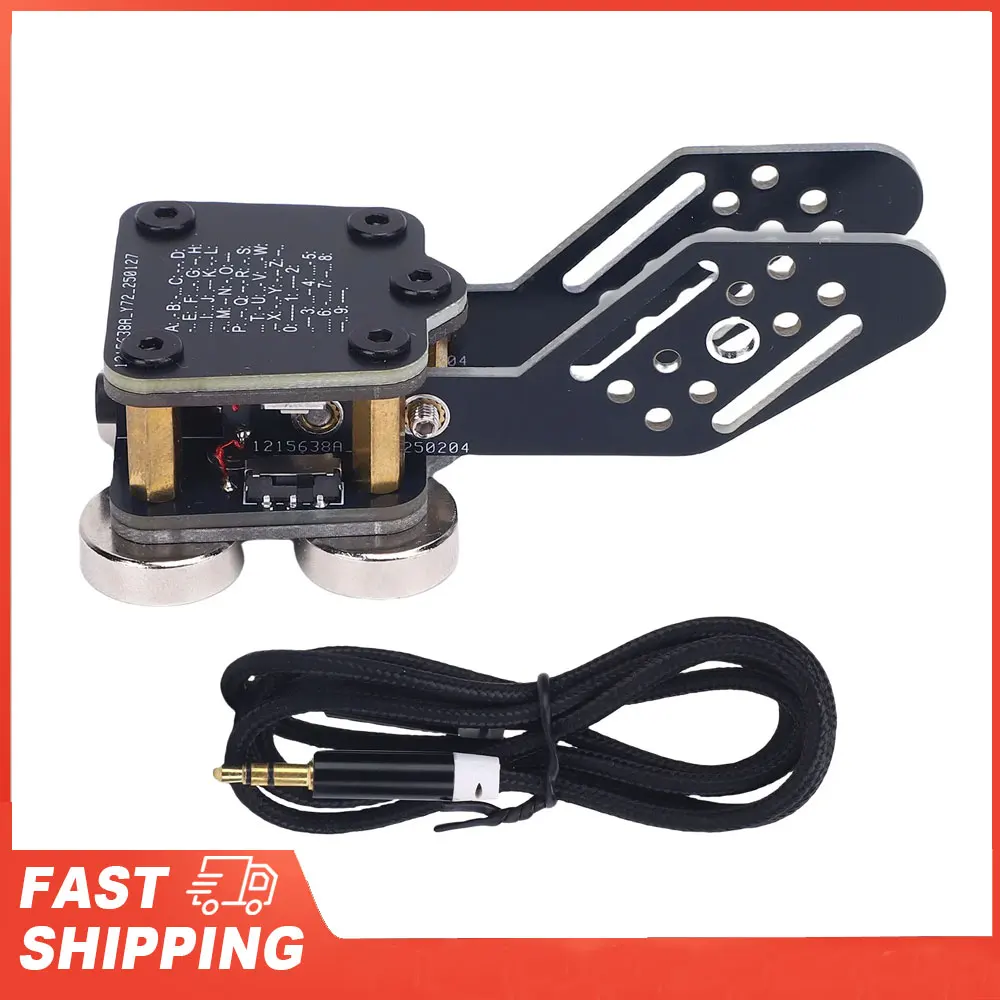 CW Keyer Automatic Trainer PCB 4 Nd Magnet Bases Double Paddle Automatic Morse  Key Double Paddle Morse  Key