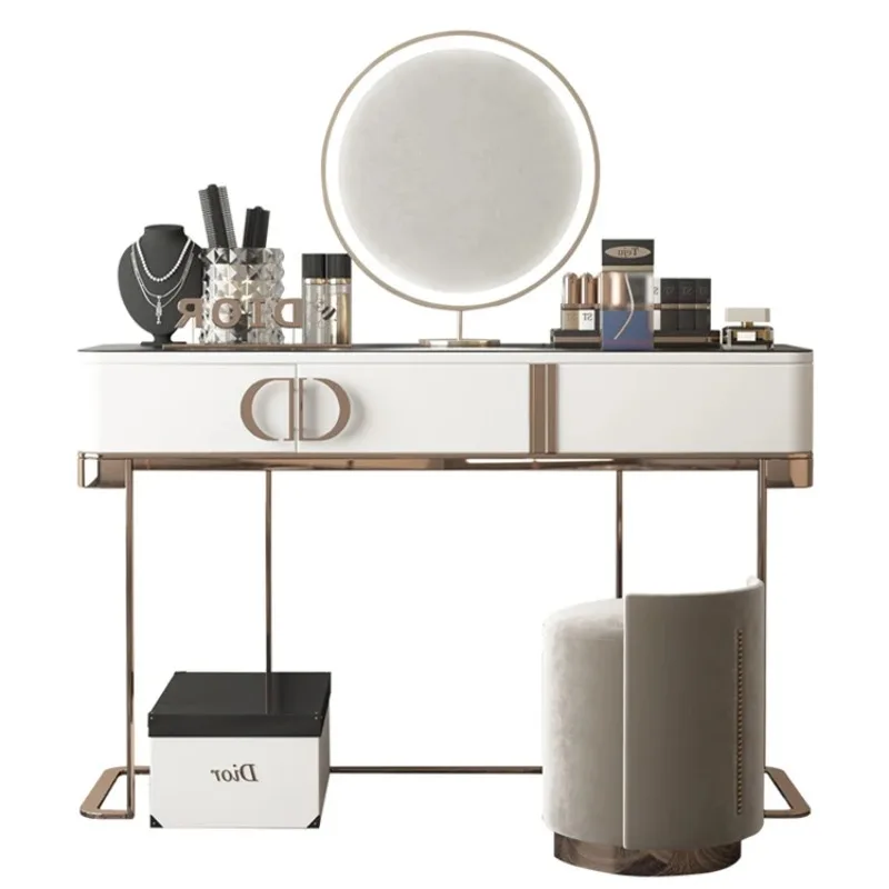 Hot sale mirror bedroom dressing table makeup vanity led for