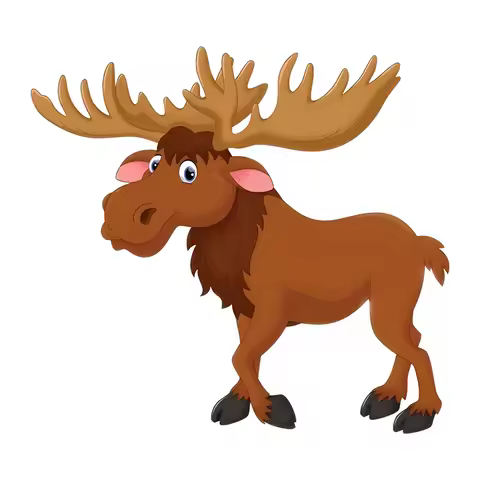Funny Moose Cartoon Car Sticker Vinyl Car Stickers Decal Covering Up Bodywork Scratches