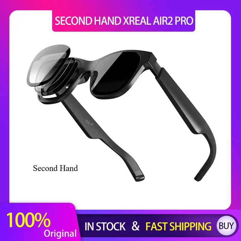 Second Hand XREAL Air / XREAL Air 2 Pro Smart AR Glasses Portable HD Cinema Display for Travel Entertainment
