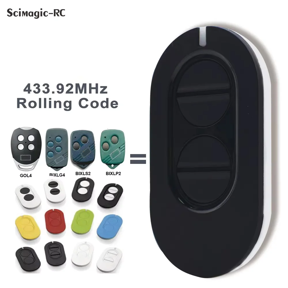 2pcs Compatible Remote Control for Entrematic ZEN2 ZEN4 GOL4 BIXLP2 433.92MHz Garage Gate Opener Rolling Code Transmitter