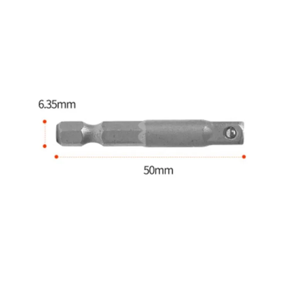 9pc 5-13mm Hexagonal Sleeve Head Xiaofei 6.35mm Square Head Conversion Head Electric Tool Accessory Set