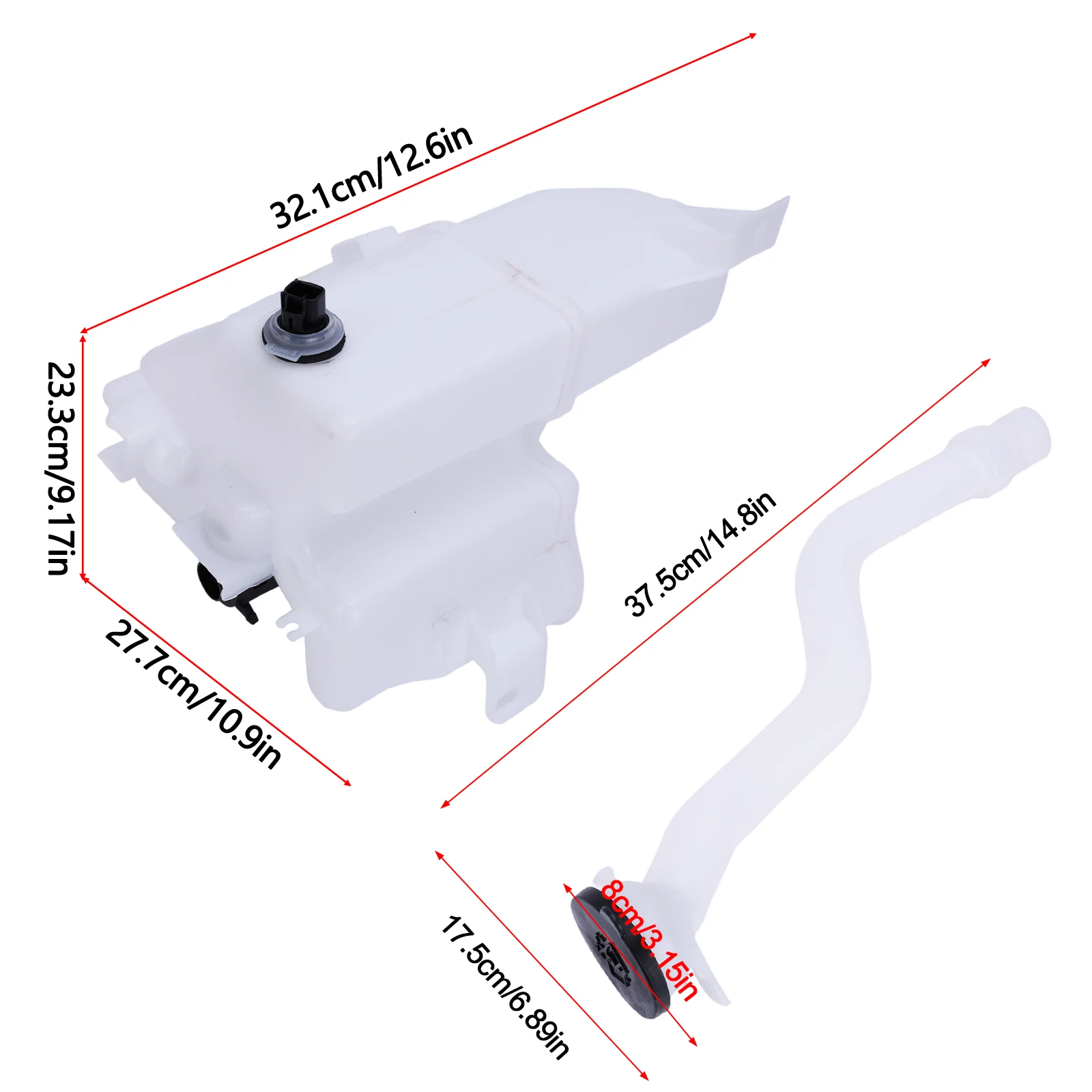 Front Windshield Washer Fluid Reservoir Tank Compatible for RAV4 2019-2022 Replaces 85315-0A070 853150R060PFM 8531542450PFM