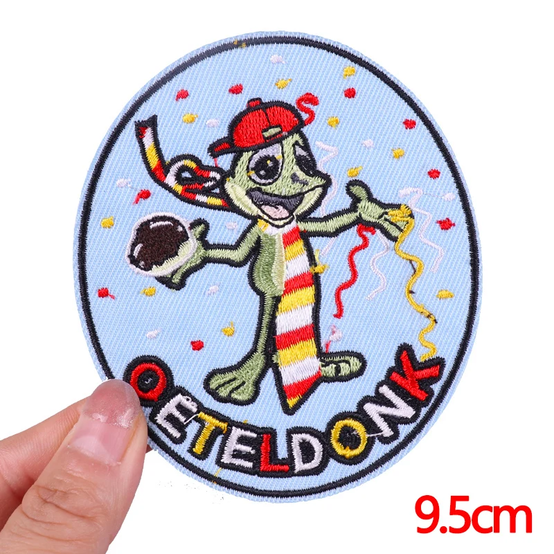 Netherland Oeteldonk Emblem Embroidery Patch Iron On Patches For Clothing Forg Carnival For Netherland Patches On Clothes Badges