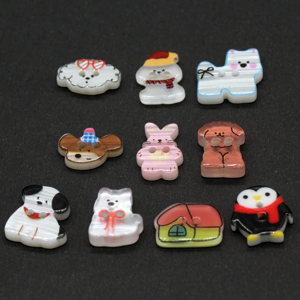 

DOTOLLE милые INS животные собаки смоляные пуговицы для одежды рубашка кардиган чехол для скрапбукинга аксессуары DIY украшения ручной работы
