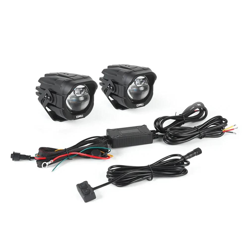 Światło LED do montażu na słupku A, reflektor przeciwmgielny, lampa przednia 12V z przełącznikiem światła drogowego/mijania, do Jeep, Ford, ciężarówek, SUV-ów, ATV, motocykli, itp. — zdjęcie 2
