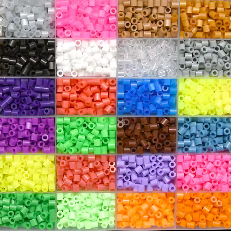 5mm Hama Beads EVA Perler Beads Craft Beading Kit Children Kids DIY Art Educational Toys Pixel Art Puzzles Ironing Fuse Beads