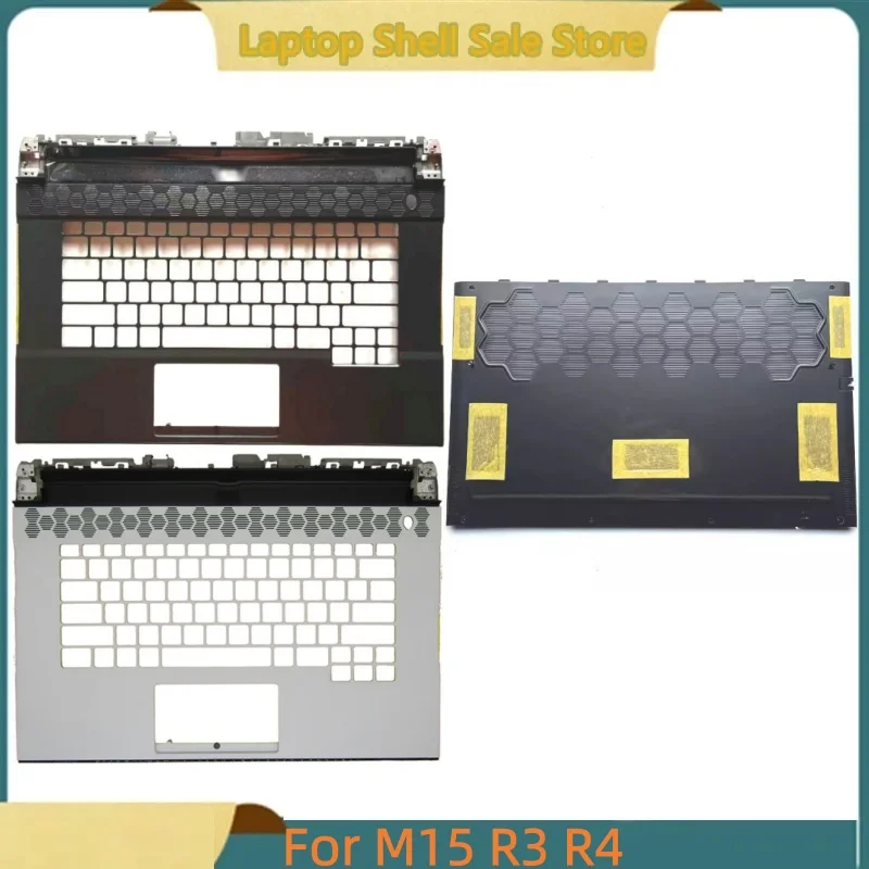 

Новый ноутбук для M15 r3 R4, верхняя крышка упора для рук, корпус C 03DYGJ 0CX9G8/нижняя базовая крышка, нижний корпус 001PF9