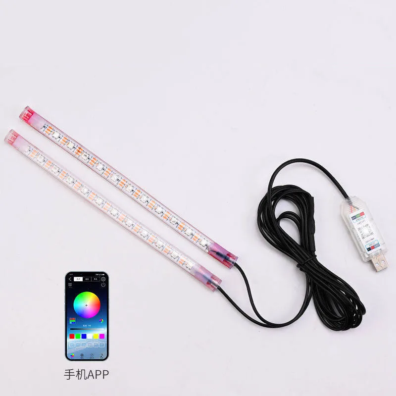 Neon LED Car Interior Ambient Foot Strip Light Kit Accessories RGB Backlight Remote App Music Control Auto Decorative Lamp