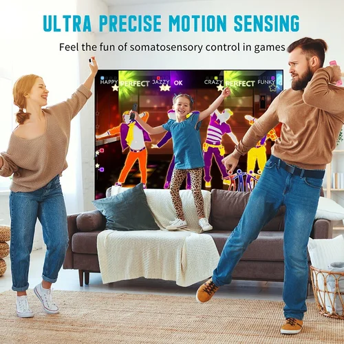 Imagen 2 del producto Controlador 2 en 1 para Nintendo Wii Consloe, mando remoto inalámbrico Motion Plus opcional con funda de silicona, accesorios para juegos