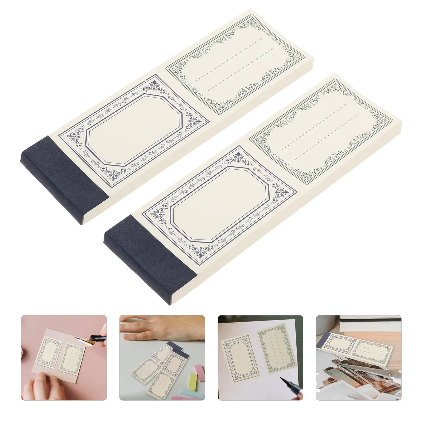 2Pcs Pads Portable Multi-Purpose Notepads for Office School Mini Writing Memo Pads Daily Schedule Handbook Planning