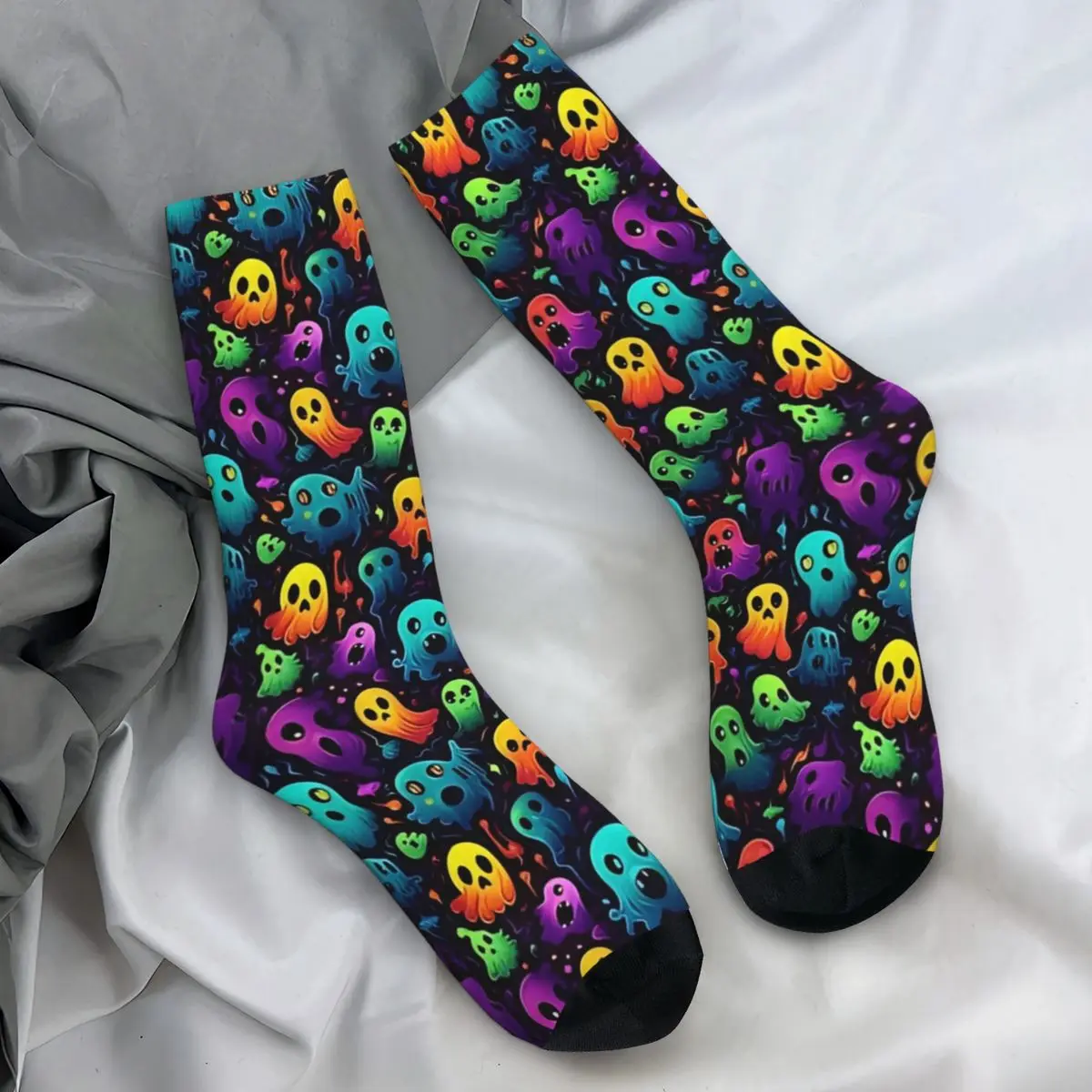 Halloween Ghosts Stockings Graphic Modern Socks Autumn Anti Sweat Socks Men Climbing Comfortable Sock