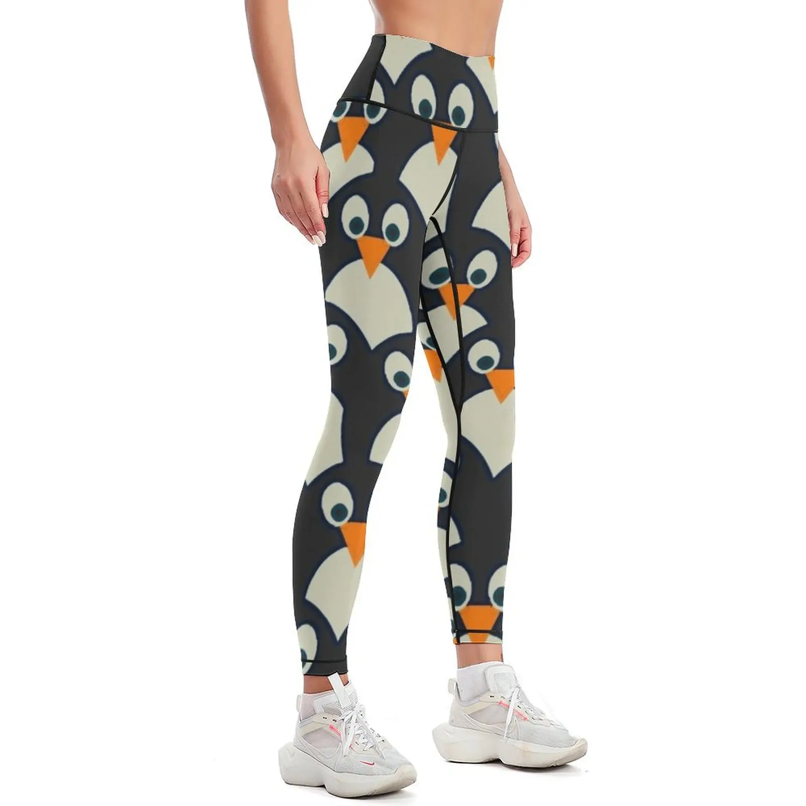 Penguin Pile-Up Leggings Women's push up Leginsy push up Women's fitness push up legging Womens Leggings