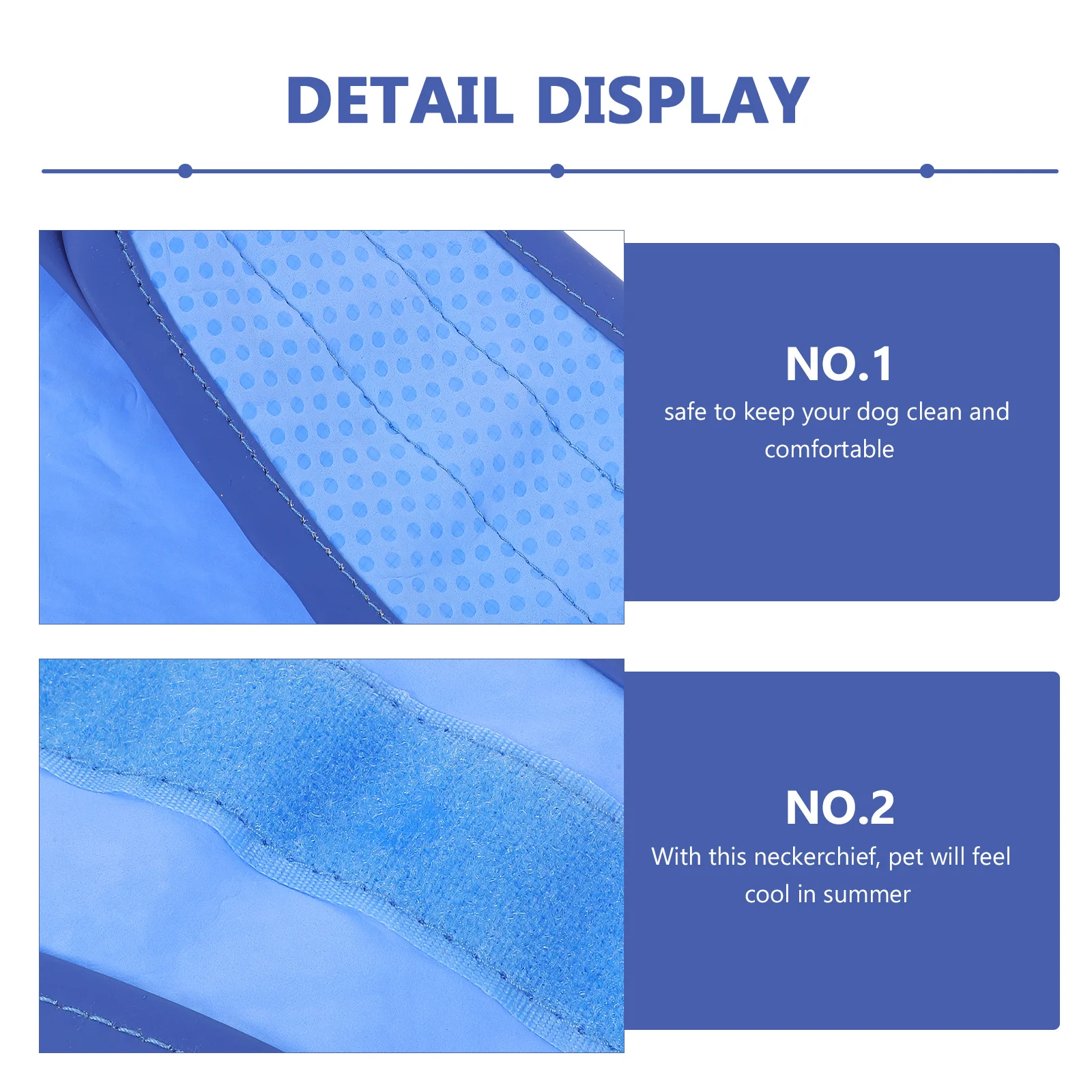 

Blue Size L Cooling Pet Collar Neckerchief Breathable Adjustable Comfortable Pet Decoration for Dog Party