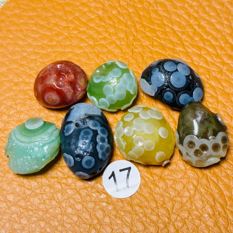 Natural Polychrome Gobi Agate Rock Specimen Energy Crystal Healing Chakra Reiki Stone Home Decor 1-11