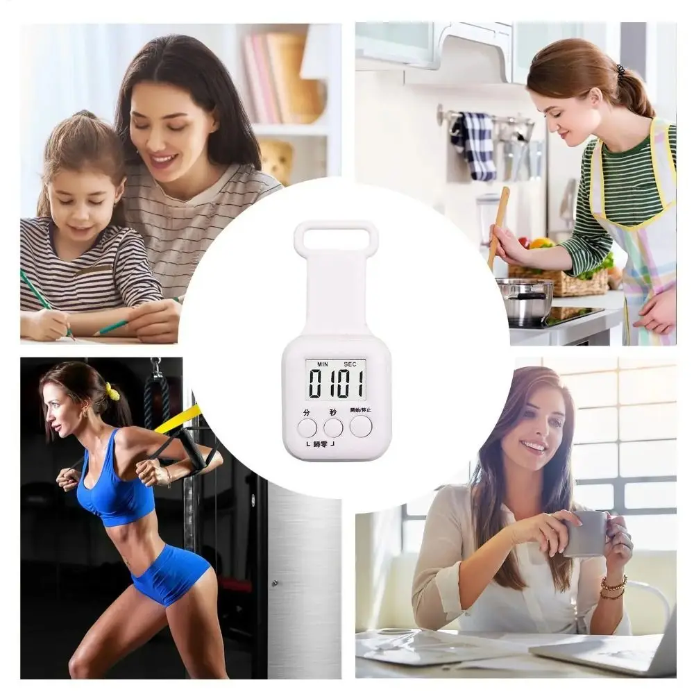 Cute ABS Cartoon Timer Mini Size Cartoon Countdown Clock LED Digital Display Student Timer Student Homework Manage