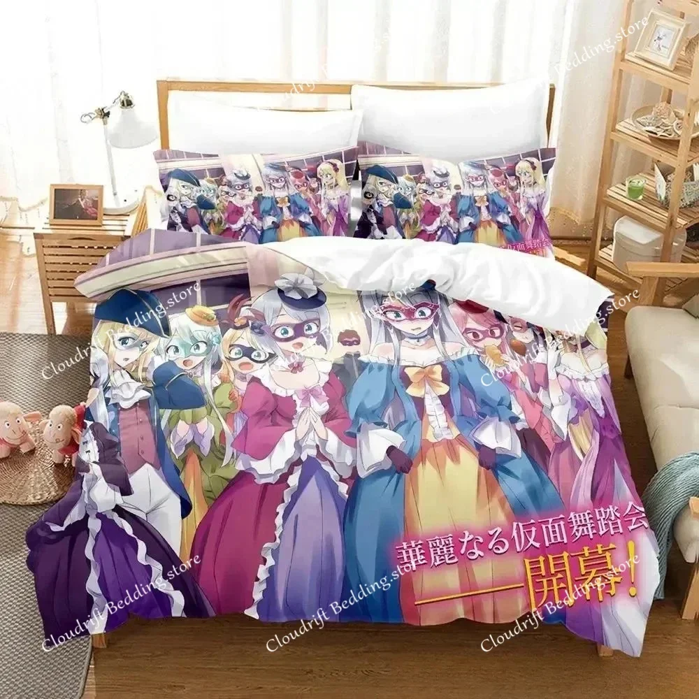

In Another World with My Smartphone Bedding Set Single Twin Full Queen King Size Bed Set Adult Kid Bedroom Duvetcover Sets Anime