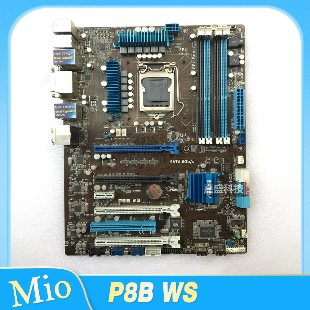 P8B WS C206 P8B-WS LGA 1155 Workstation Server Motherboard