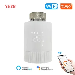 Tuya-インテリジェントサーモスタット,wifi,trv,サーモスタット,ラジエーターバルブアクチュエータ,アレクサ,グーグルホーム,アリス用の温度コントローラー