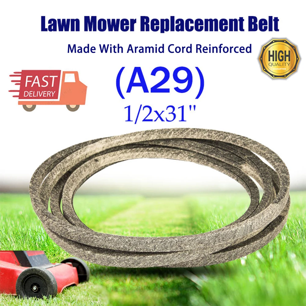 1/2x31 Lawn Mower Belt A29 Aramid Cord for MTD Cub Cadet Replaces 754-0935 954-0935 Troy-Bilt YardMan