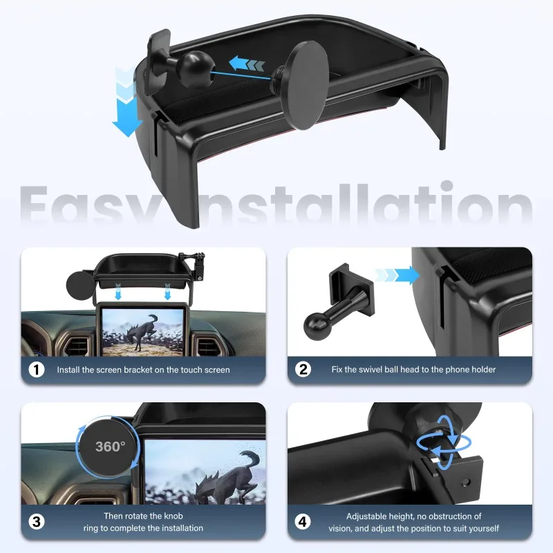 

Dashboard Storage Box For Ford Bronco Sport 2021 2022 2023 2024 Phone Holder Magnetic Mount