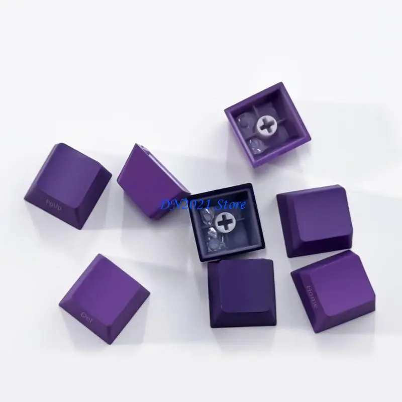 F3KE Purplee Gradients Keycap 134Keys Dye Sublimation Side-lit Backlit Keycap for Switches