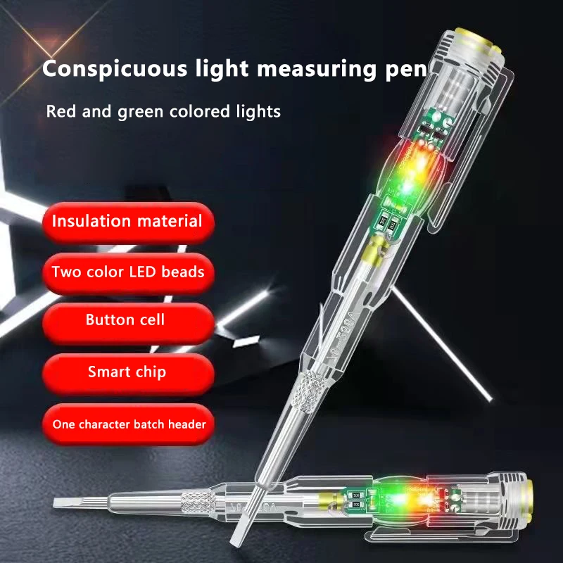 Gloednieuw Circuit Vermogensdetector Indicator AC70-250V Contactloze Spanningsdetector Pen Slimme Elektrische Testpen