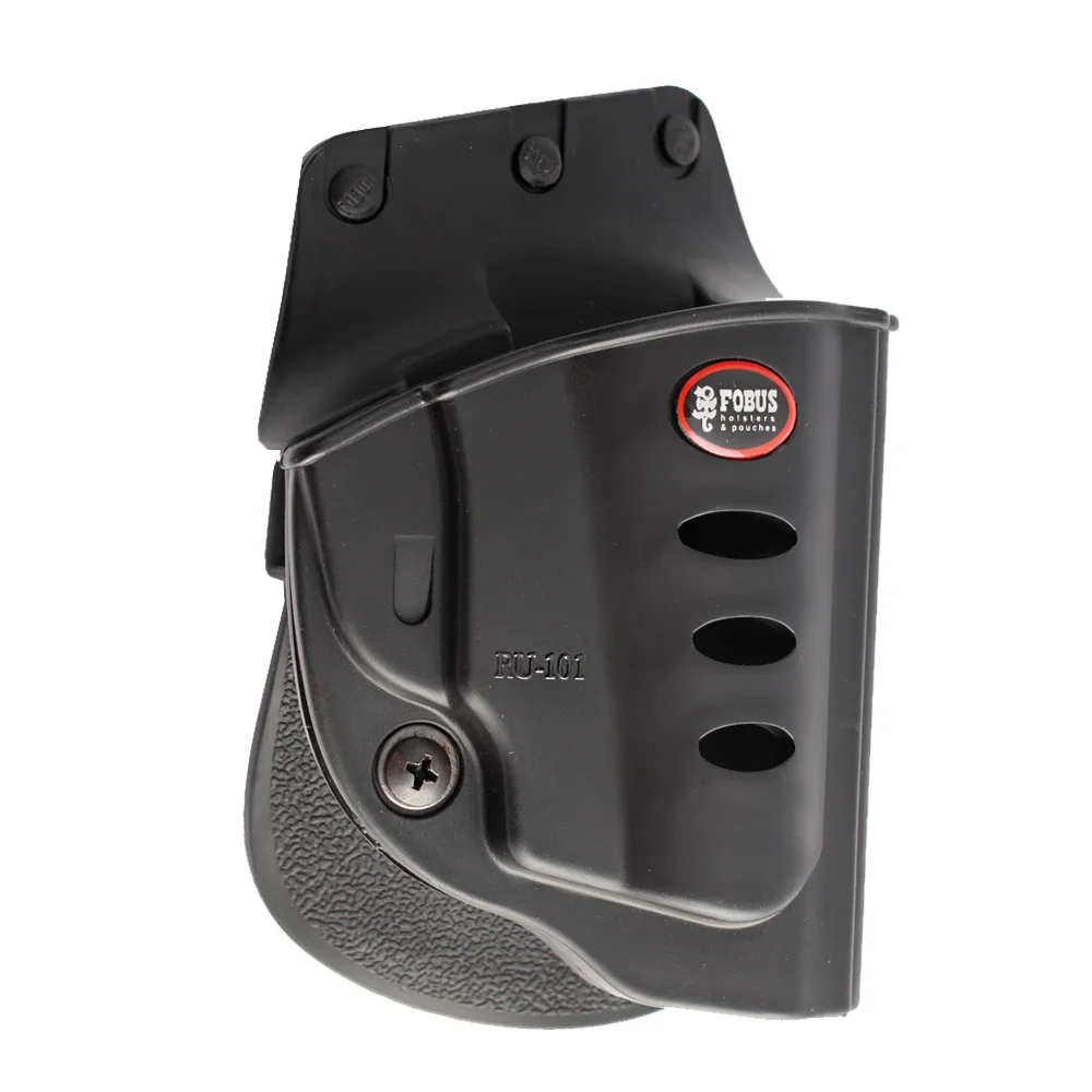MAGORUI Right-Hand Paddle Holster for Revolver - Belt Mount with Accessories Pouch Compatible with Springfield and Kimber