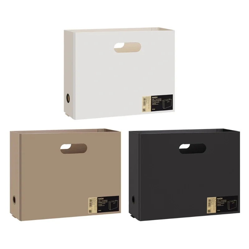 A 4 File Storage Box Document Box File Box Large Capacity Stationery for Document Organization