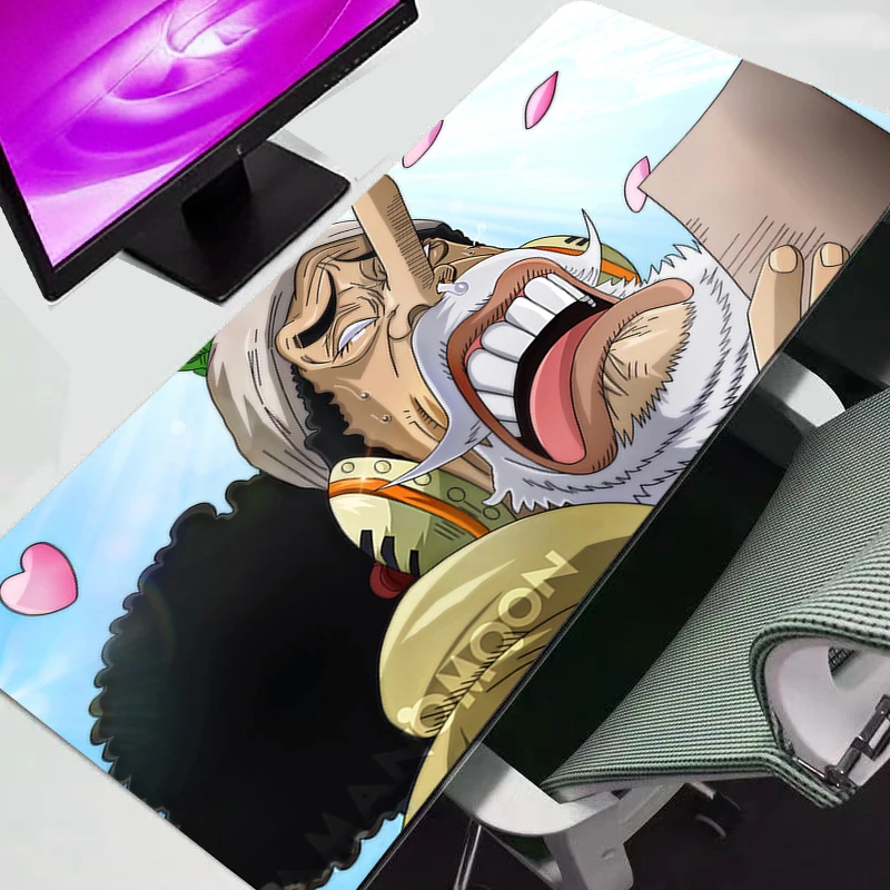 

Большой коврик для мыши One Piece, скоростной, для киберспорта, 800x300, для ноутбука, компьютера, клавиатуры, настольный коврик XXL, аниме