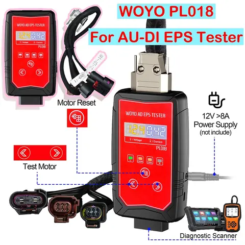 2025 WOYO PL018 스티어링 휠 테스터 자동차 진단 도구 아우디 A4 A5 A6 Q5 Q7 모터 EPS 테스터 워크샵 고품질 도구 2025 WOYO PL018 스티어링 휠 테스터 자동차 진단 도구 아우디 A4 A5 A6 Q5 Q7 모터 EPS 테스터 워크샵 고품질 도구