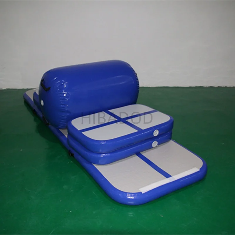 Un ensemble de piste de dégringolage d'air gonflable DWF scellé à l'air à vendre, tapis de sol de culbutage d'air de gymnastique de piste d'air gonflable