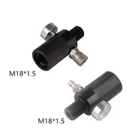 Estación HPA tanque de aire M18 * 1,5, adaptador de llenado de recarga de cilindro de Gas, agua de Soda, flujo de CO2, pintura de aire, bola suave, accesorios de buceo