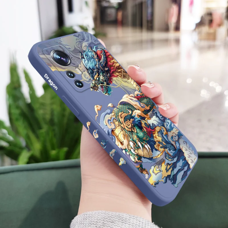 Dragon Soars Phone Case For Xiaomi Mi 14 13 13T 12 11 Ultra 10 9 12T 11T 10T 9T Pro Lite Poco F5 F4 X4 M4 F3 X3 M3 Pro 4G 5G GT