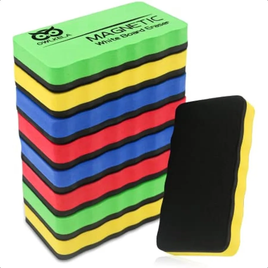 

Dry Erase Erasers Magnetic Whiteboard Erasers 8 Pack Magnetic Dry Erasers for White Board White Board Markers Dry Erase Ideal f
