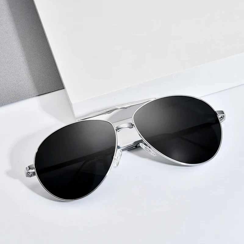 FONEX Pure Titanium Sunglasses Men Folding Classic Aviation Sun Glasses Aviador High-Quality Japanese Male Shades 838