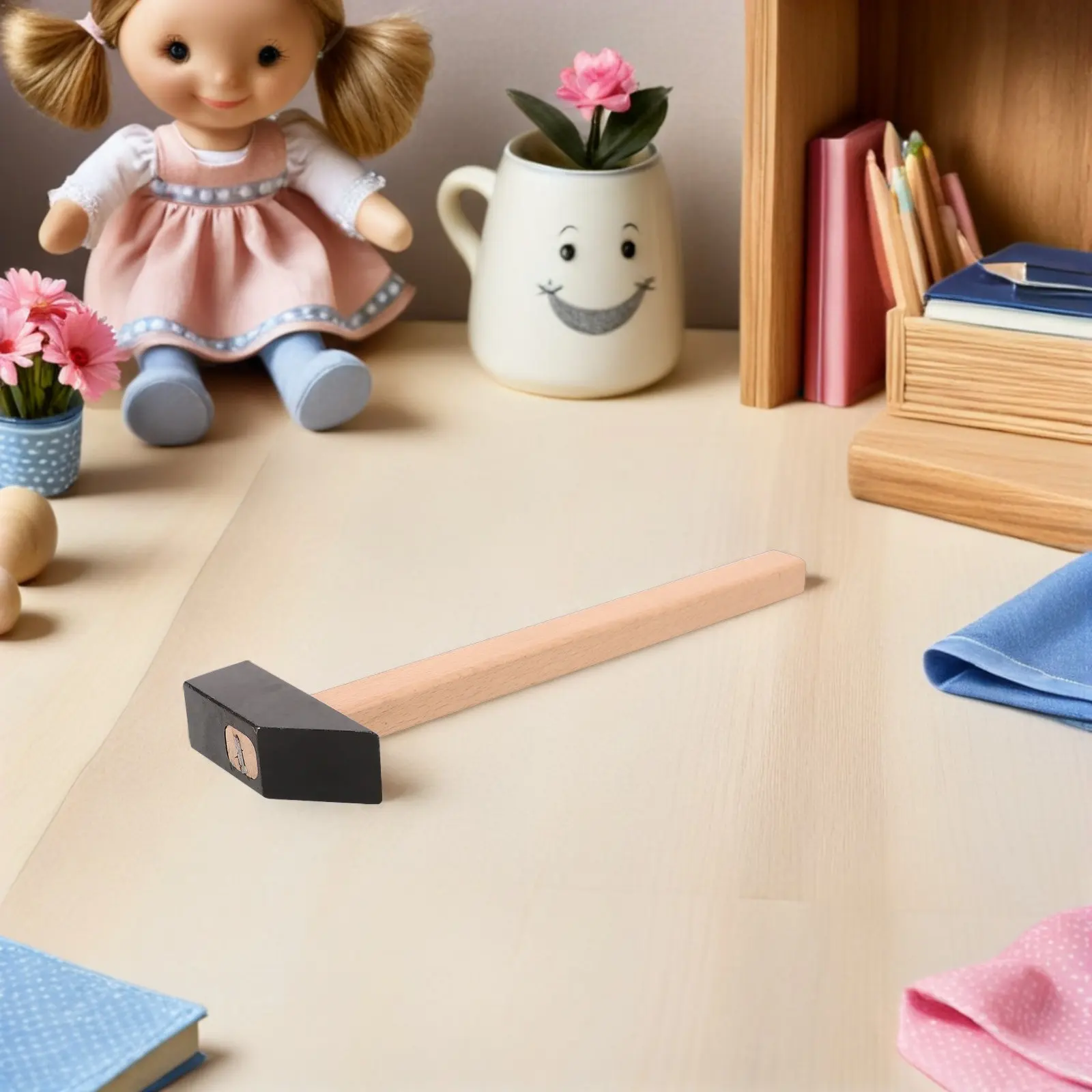 

Молоток для ювелирных работ с квадратной головкой, для установки заклепок, с деревянной ручкой, противоскользящий, для изготовления украшений, медный