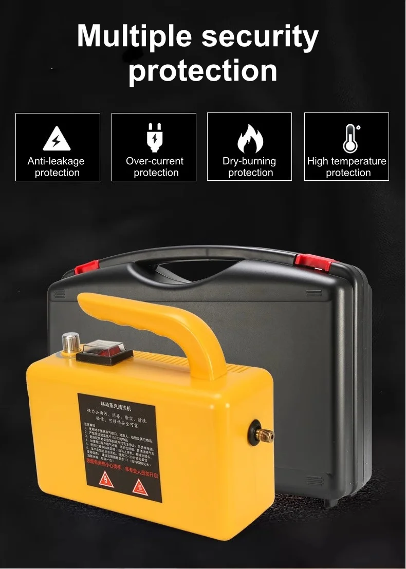 110 V/220 V tragbarer Hochtemperatur-Dampfreiniger für den Heimgebrauch – perfekt für die Küchenreinigung im grenzüberschreitenden E-Commerce 2600 W – Detail 17