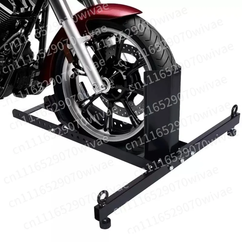 Motorcycle Parking Stand Front Wheel Support Bracket Heavy‑Duty Motorcycle Front Wheel Holder for Stable Parking Storage