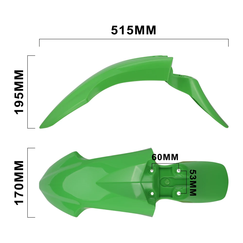 Front Rear Fender Mudguard Side Cover Fuel Tank Guard Motorcycle Accessories For KAWASAKI KLX110 KLX110L 2010-2025 Dirt Pit Bike
