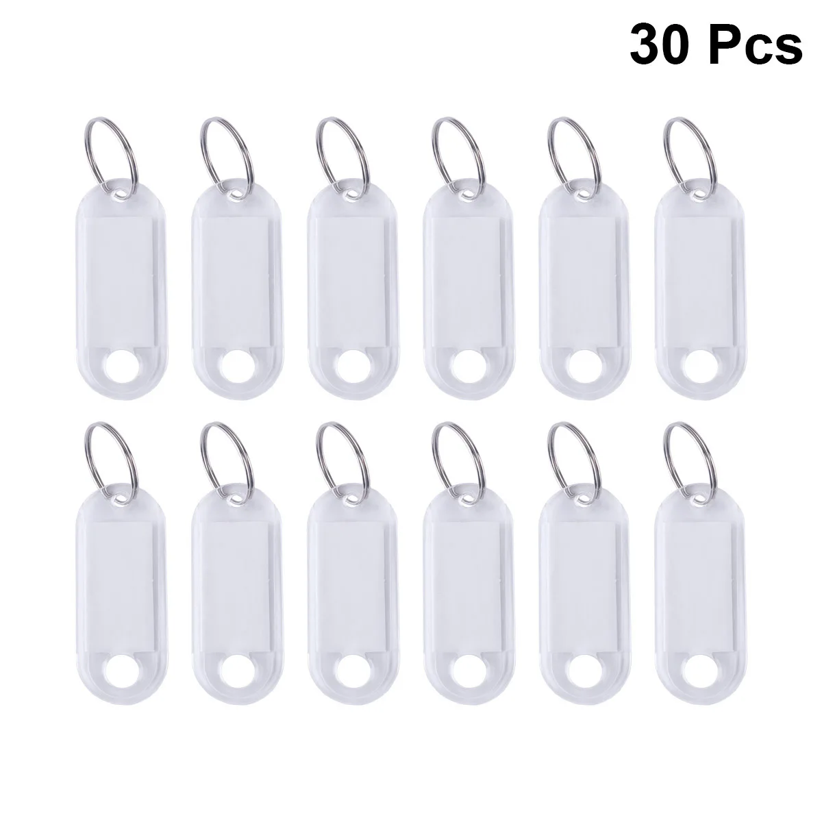 30 pz portachiavi in plastica ID Tag nome etichetta lingua numero contrassegno classificazione Tag portachiavi Hotel bagaglio ID nome etichette Tag