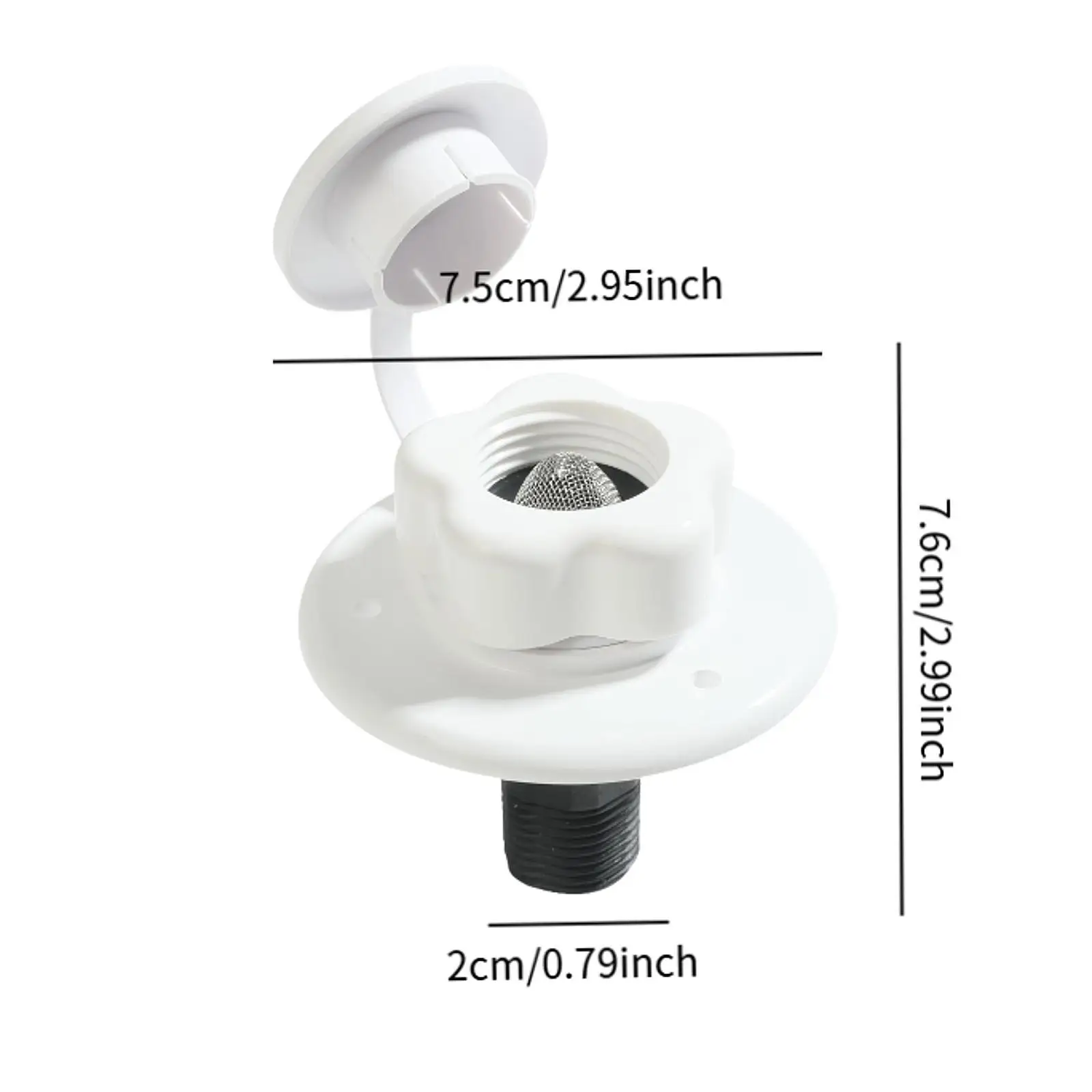 

Обратный клапан для подключения городского водопровода ABS, запчасти для автодомов, соединитель для пресной воды для систем водоснабжения автодомов и кемпингов