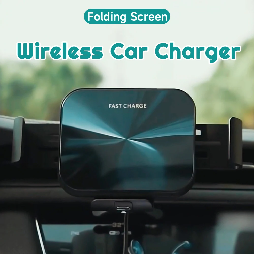 For HUAWEI Mate X3 X5 Car Mount Wireless Charger Bracket For Samsung Z Fold 5 4 3 2 5G S23 Ultra S23 S22 Air Vent Fast Charging