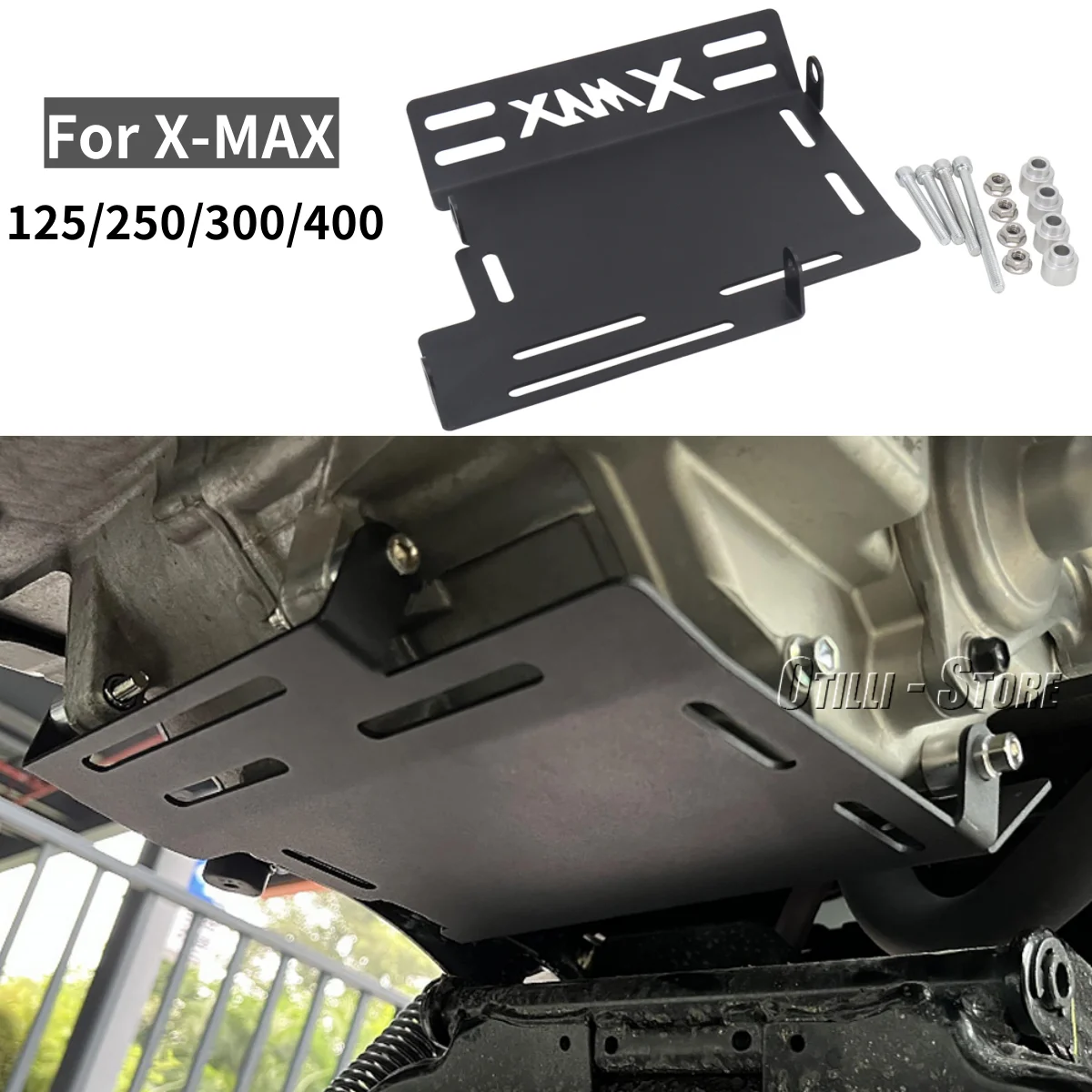

Motorcycle Skid Plate Engine Guard Chassis Protection For Yamaha X-MAX 300 X-MAX300 XMAX125 XMAX300 XMAX250 XMAX400 2017-2021